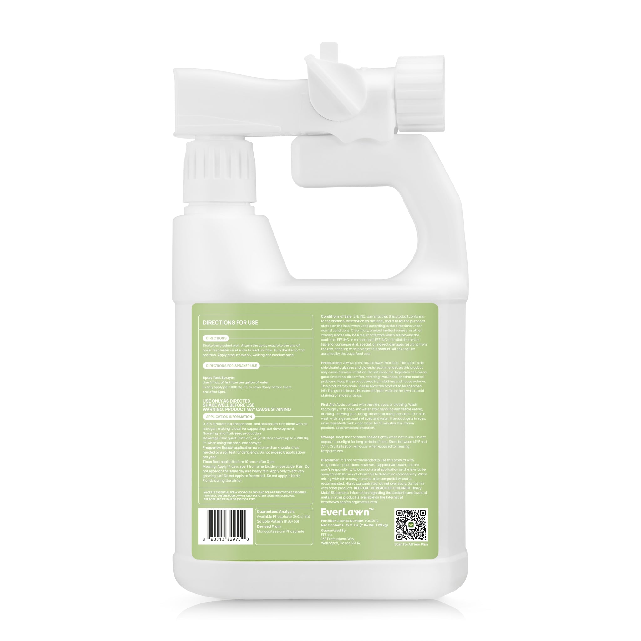 Everlawn's Lawn Starter 0-8-5 Liquid Fertilizer
