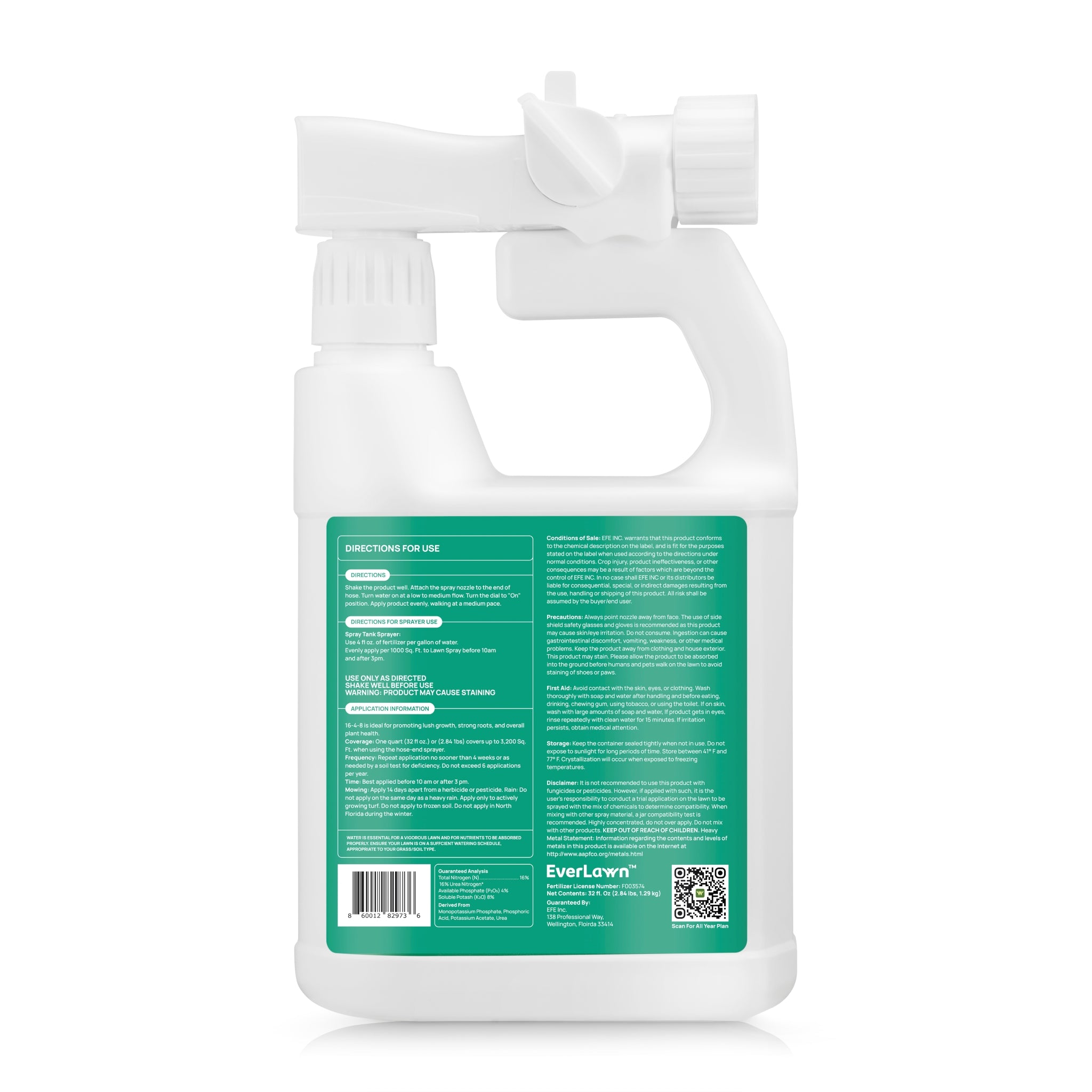 Everlawn's Complete Lawn Vitality 16-4-8 Liquid Fertilizer